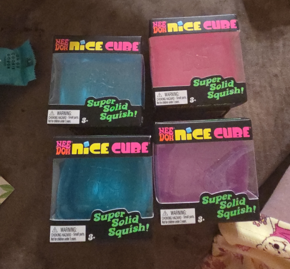 Nice Cube Super Solid Squish - Blue, Pink, Purple